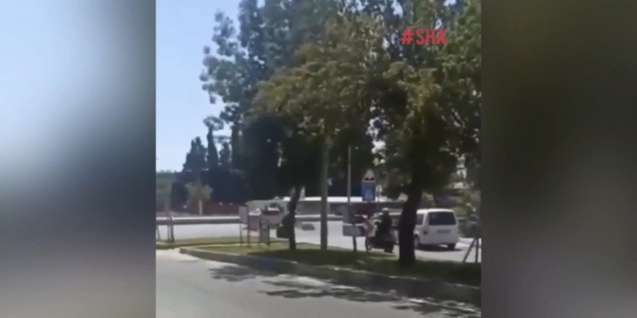 Dur ihtarından kaçan motosiklete otomobil çarptı 