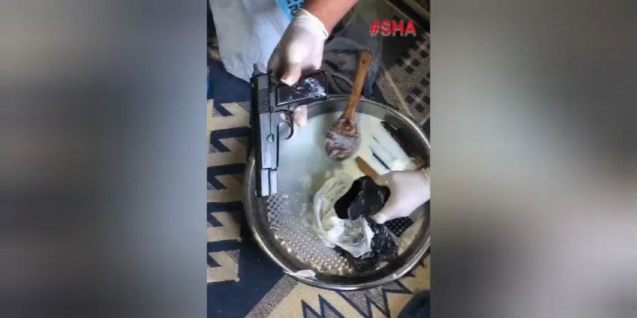Kahramanmaraş’ta yoğurt kabında kaçak silah operasyonu  