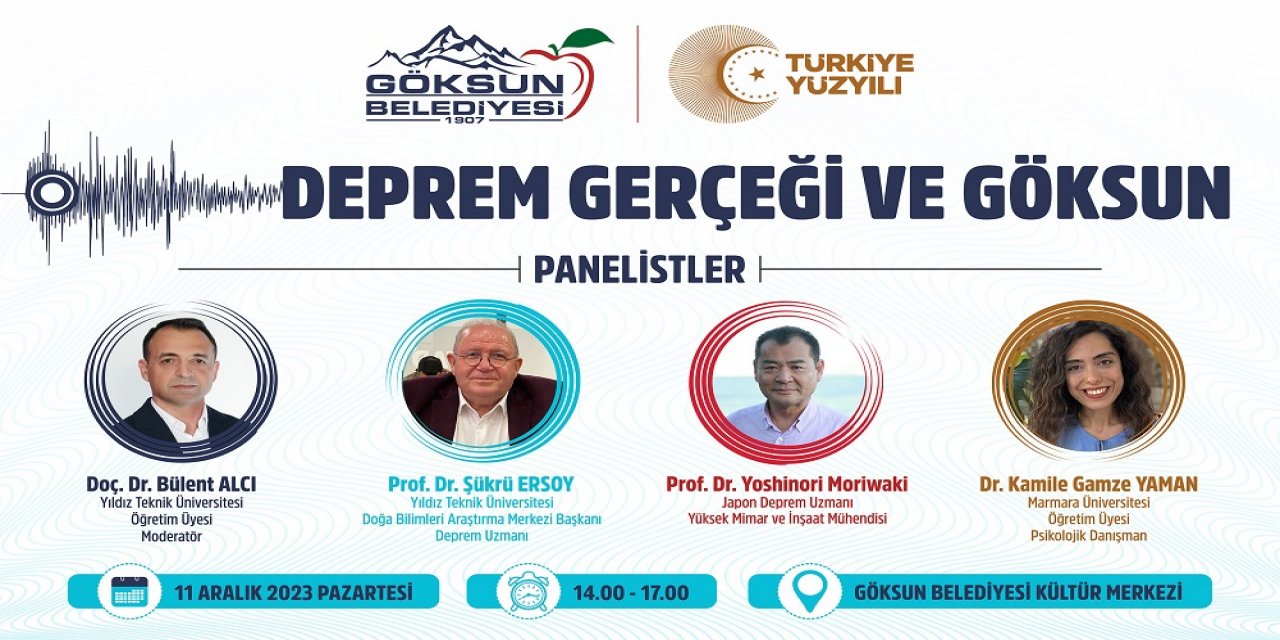Göksun’da “Deprem Gerçeği Ve Göksun” Konulu Panel Düzenliyor
