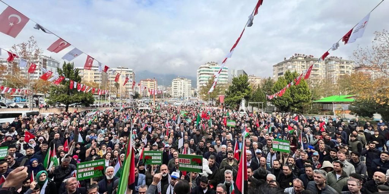 Kahramanmaraş’ta Dev Kudüs Mitingi!