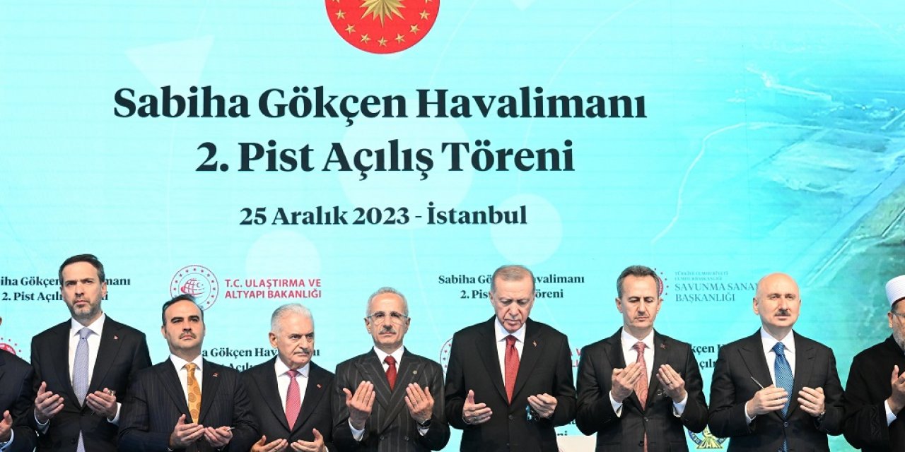 Sabiha Gökçen Havalimanı 2. Pisti Cumhurbaşkanı Erdoğan Tarafından Açıldı