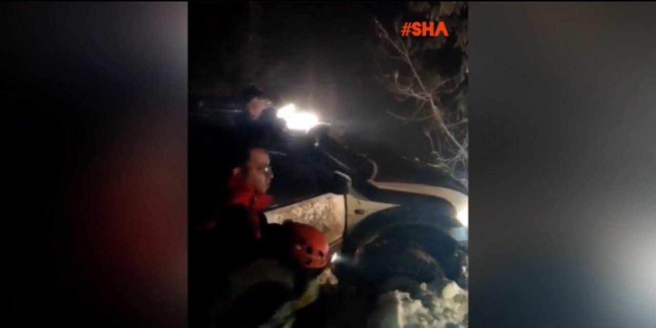 Kahramanmaraş’ta karda mahsur kalan 3 kişi kurtarıldı 