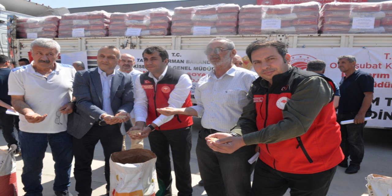 Kahramanmaraş’ta Soya Tohumu Dağıtımı yapıldı