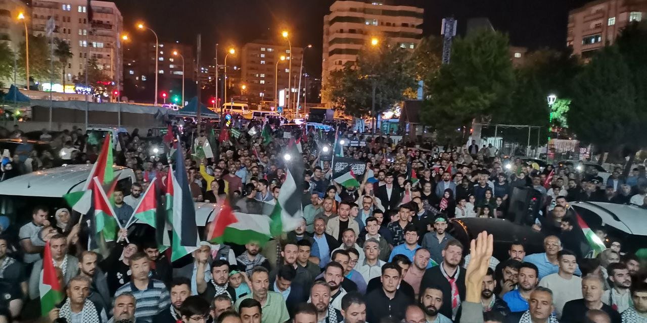 Kahramanmaraş'ta İsrail'in Filistin'e Yönelik Saldırıları Protesto Edildi!
