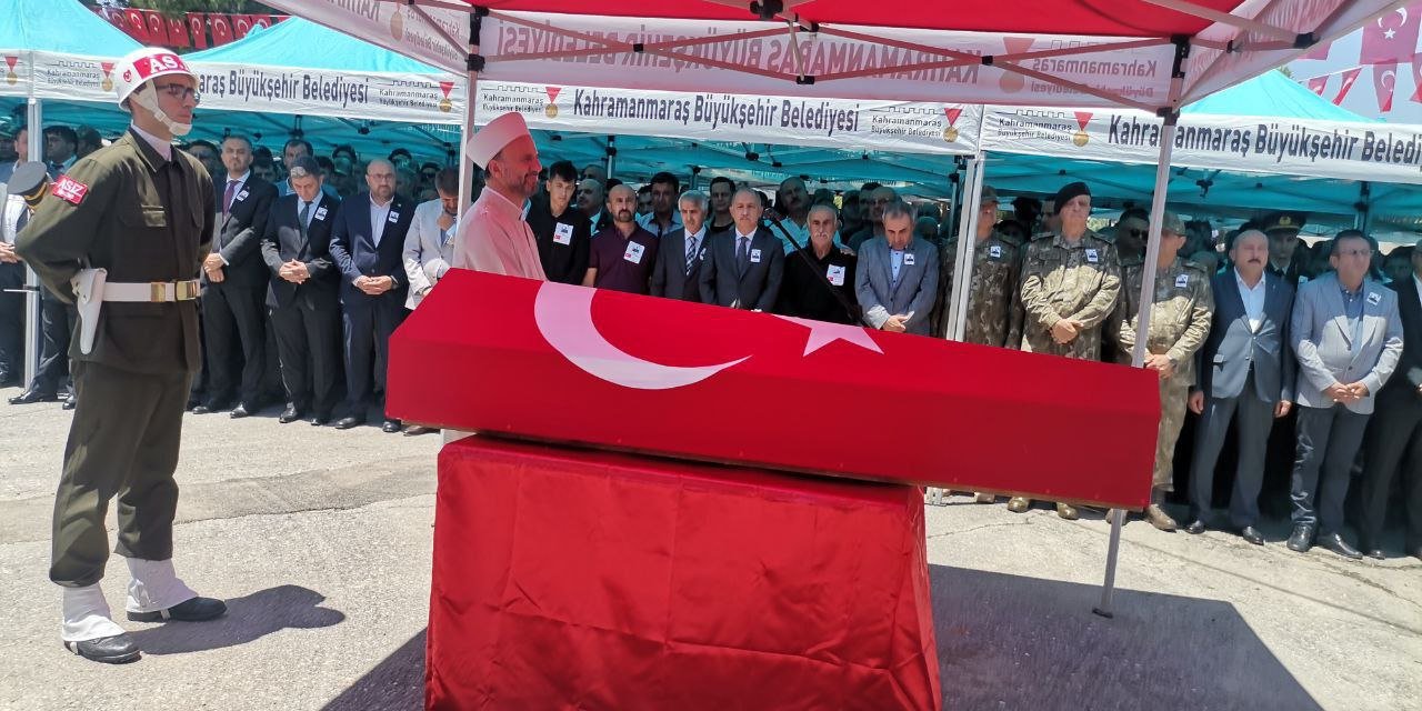 Kahramanmaraş şehidine son görev!  