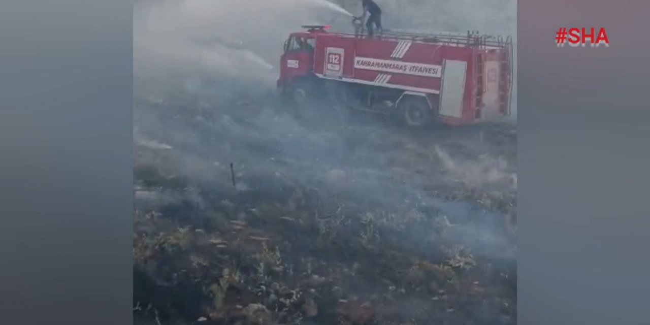 Afşin'deki Anız Yangını Hızlı Müdahale İle Söndürüldü 