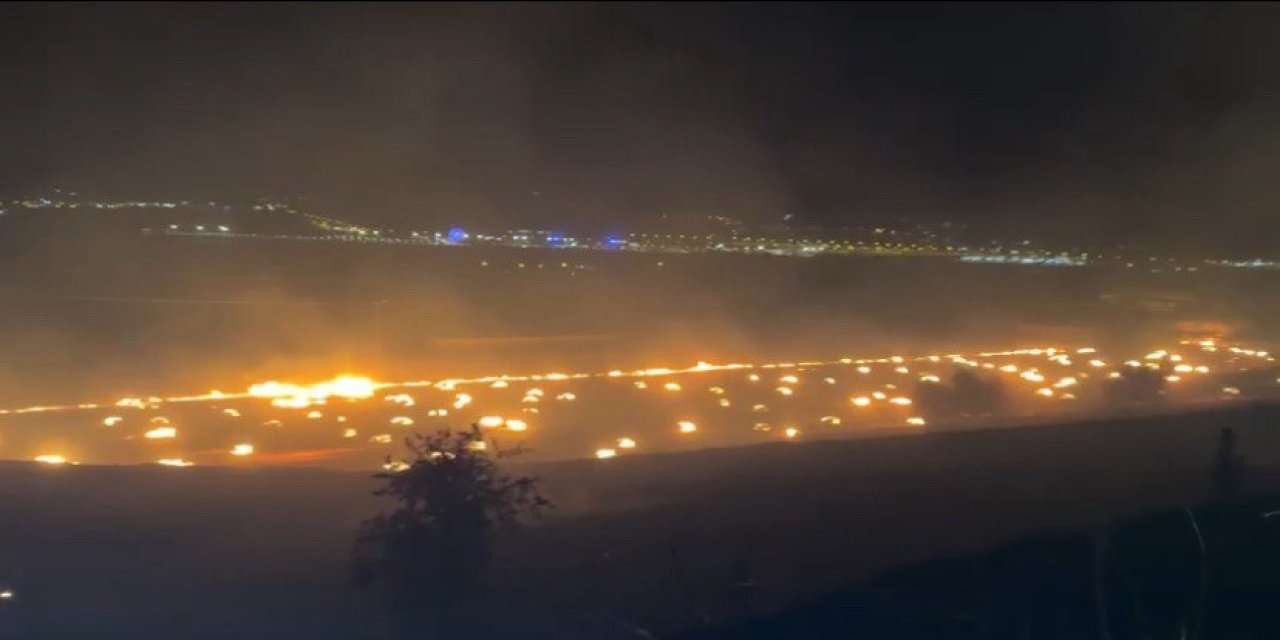 Kahramanmaraş’ta kuru ot yangını paniğe neden oldu