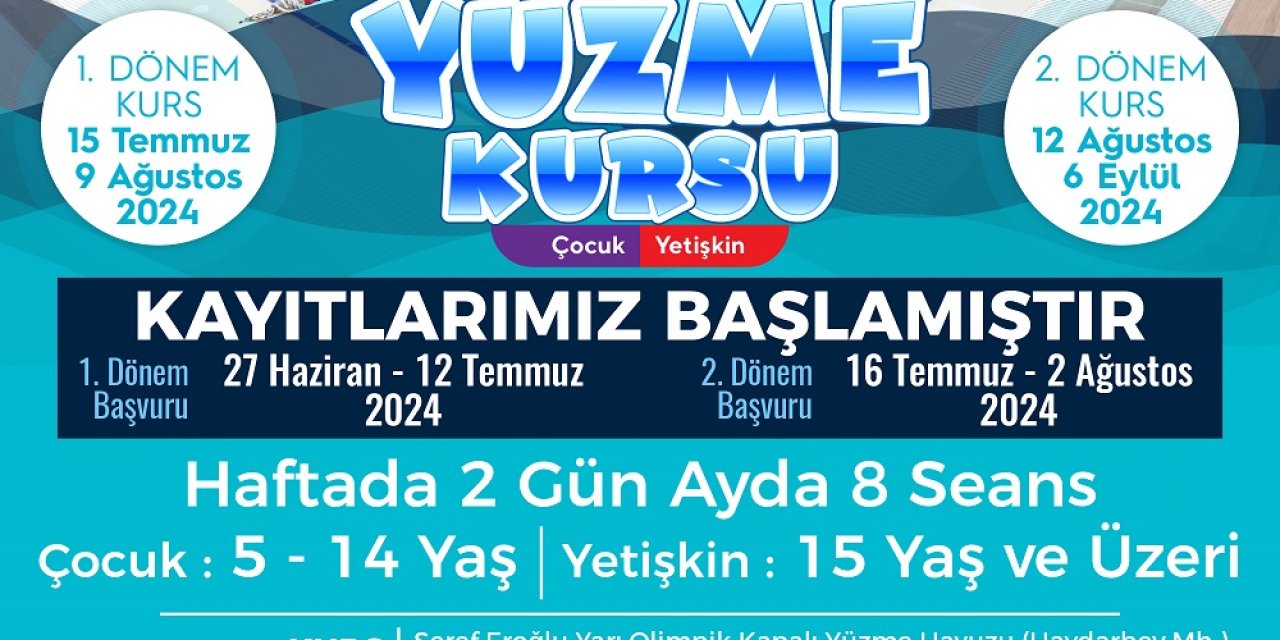 Onikişubat’ta yaz yüzme kursu başlıyor!