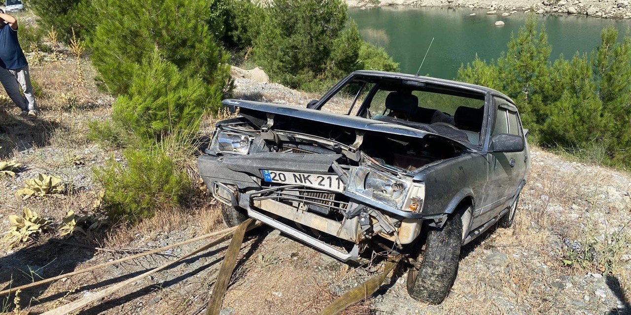 Kahramanmaraş’ta otomobil baraj gölüne düştü 