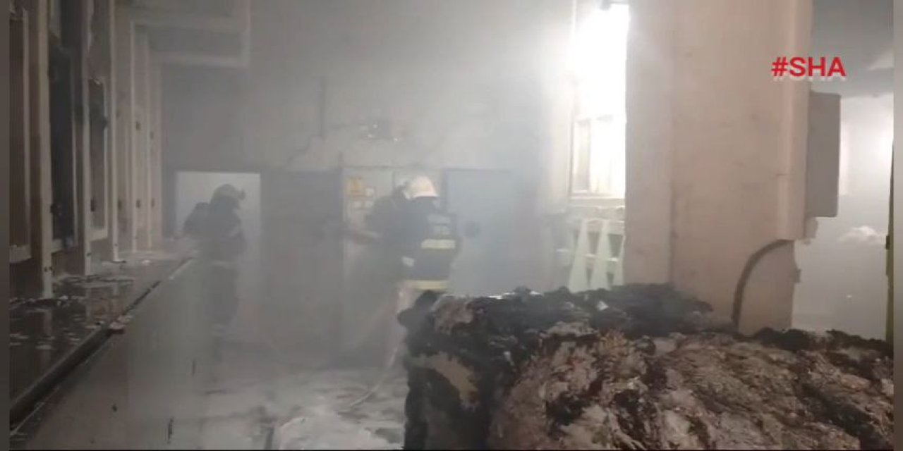 Kahramanmaraş’ta fabrika yangını 