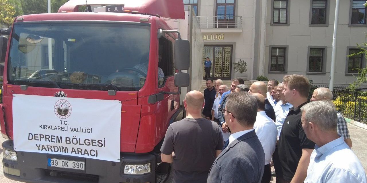 Kırklareli’nden deprem bölgesine yardım seferberliği  