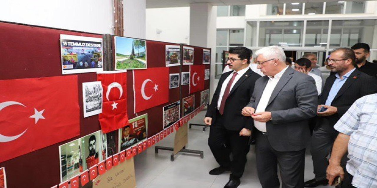 Pazarcık'ta 15 Temmuz Demokrasi ve Milli Birlik Günü Sergisi Büyük İlgi Gördü