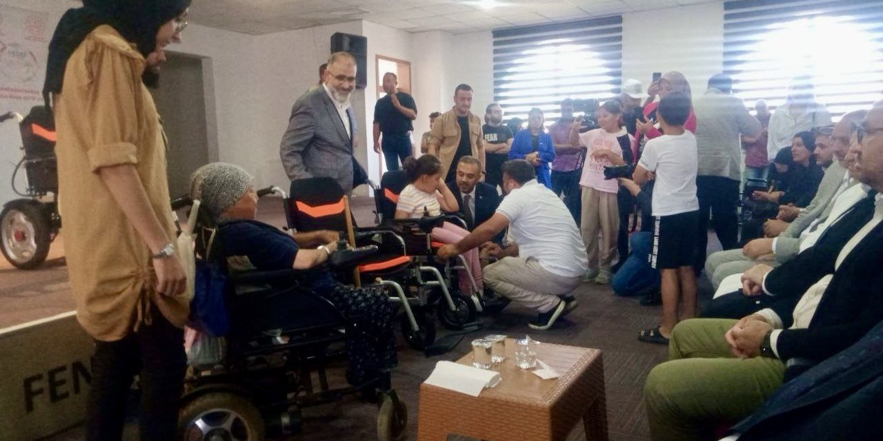 Kahramanmaraş’a Belçika’dan akülü tekerlekli sandalye desteği