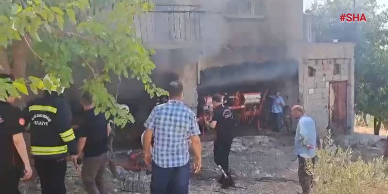 Kahramanmaraş’ta ikamet yangını  