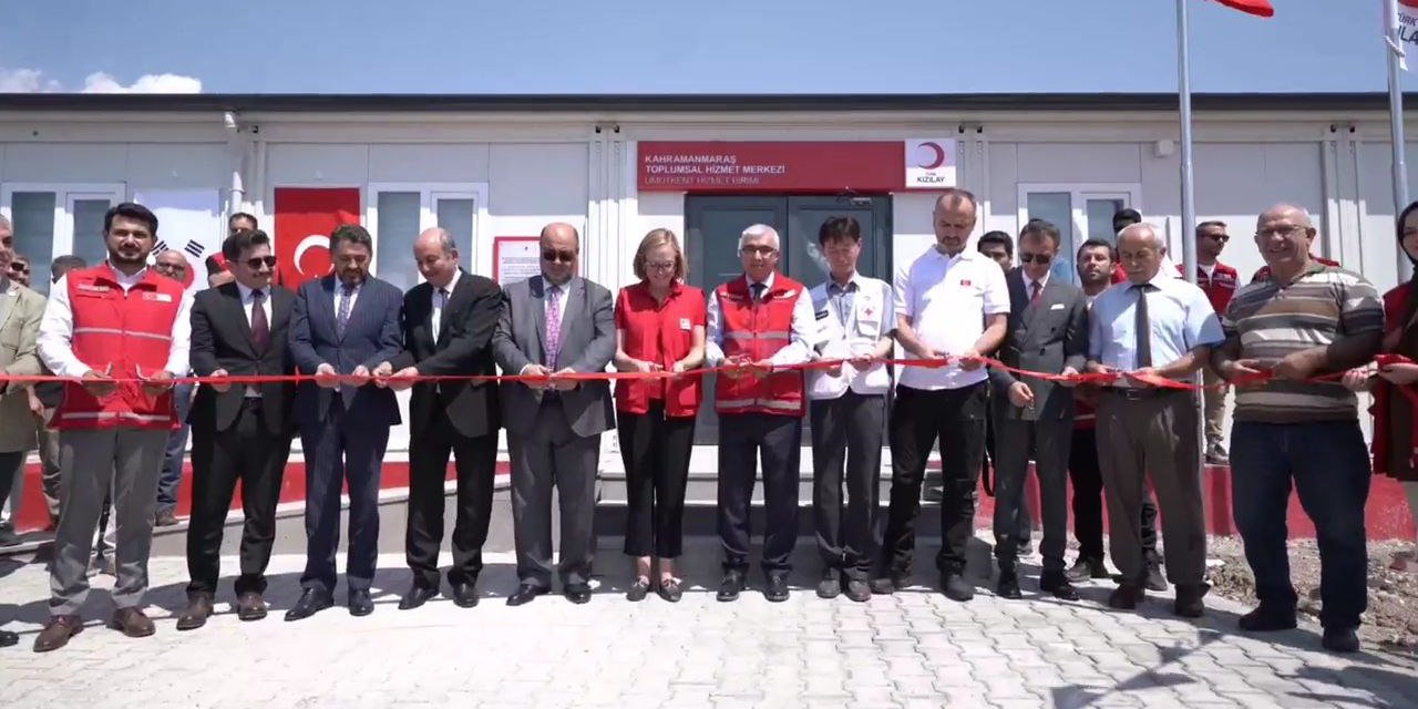 Türk Kızılay Ve Kore Kızılhaçı Ortaklığında Kahramanmaraş’ta Toplumsal Hizmet Merkezi Açıldı 