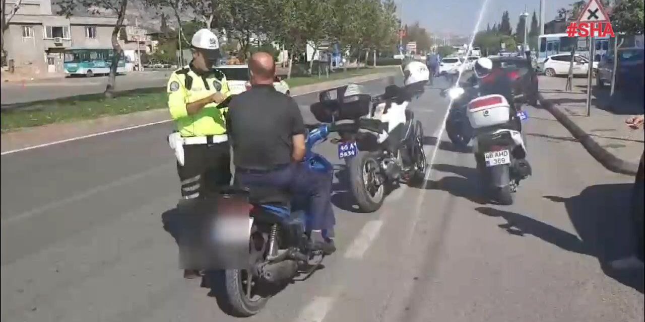 Kahramanmaraş’ta motosiklet sürücüleri mercek altında  