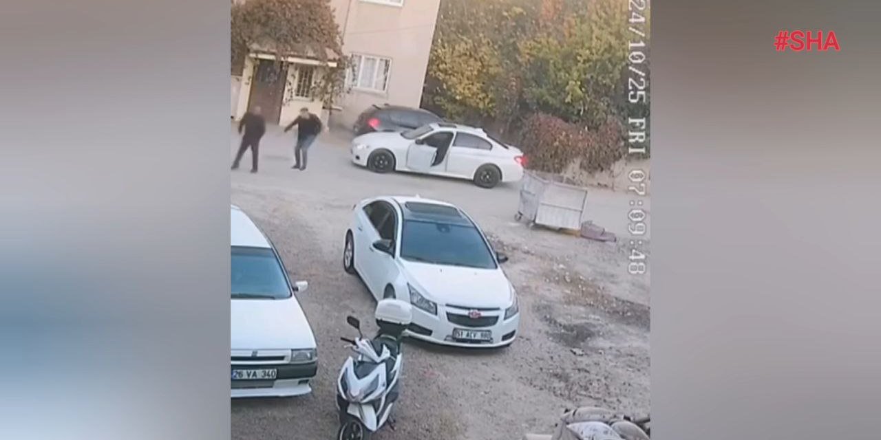 Elbistan’da silahlı saldırı kamerada