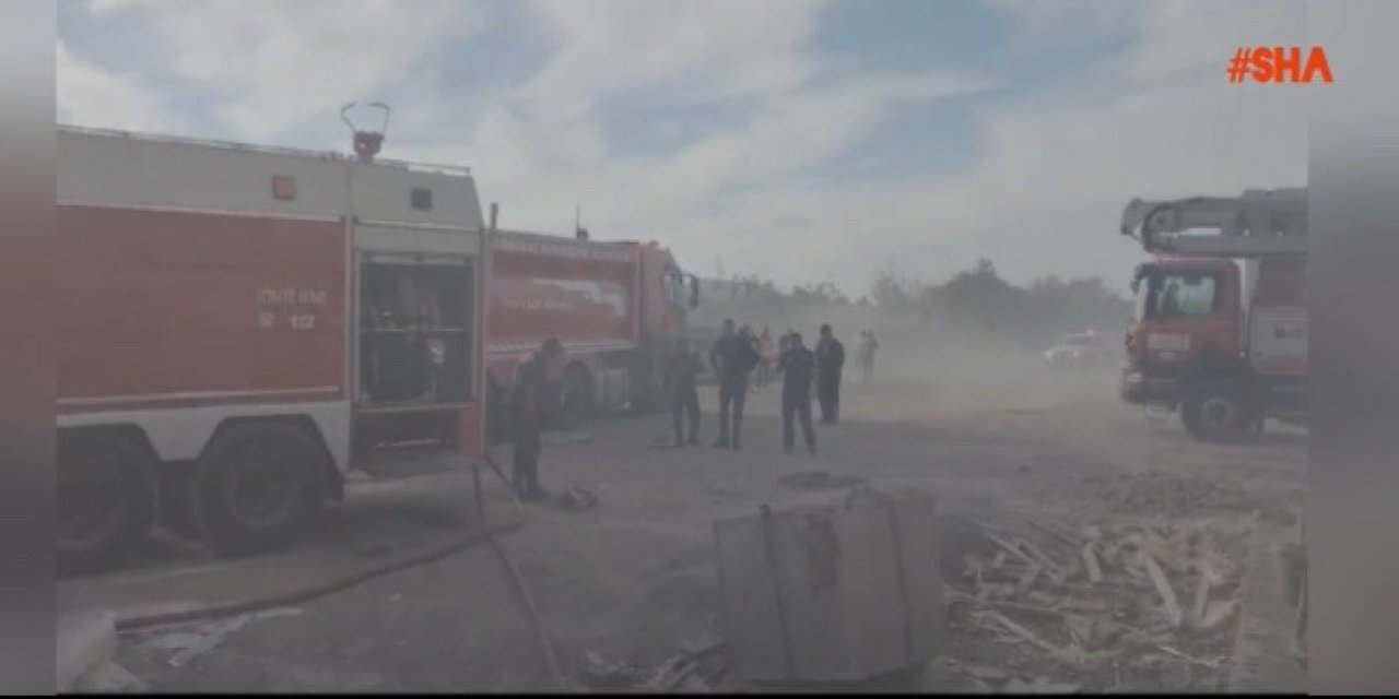 Kahramanmaraş’ta hastane inşaatında yangın