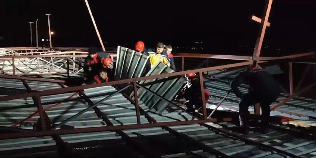 Kahramanmaraş’ta çatı çöktü: 1 ölü 1 yaralı 