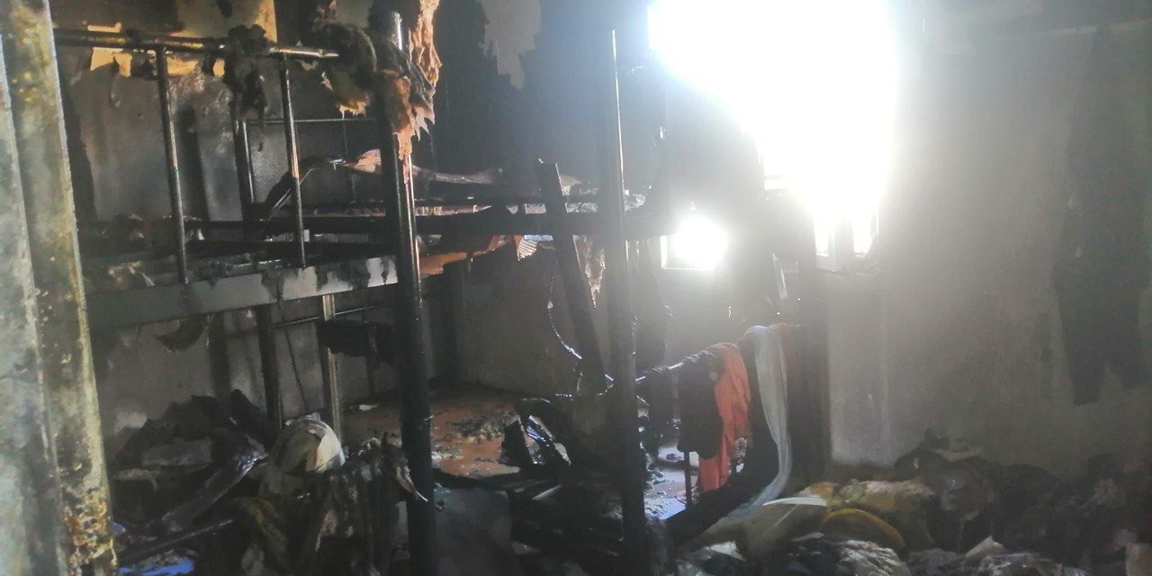 Kahramanmaraş’ta konteyner kül oldu