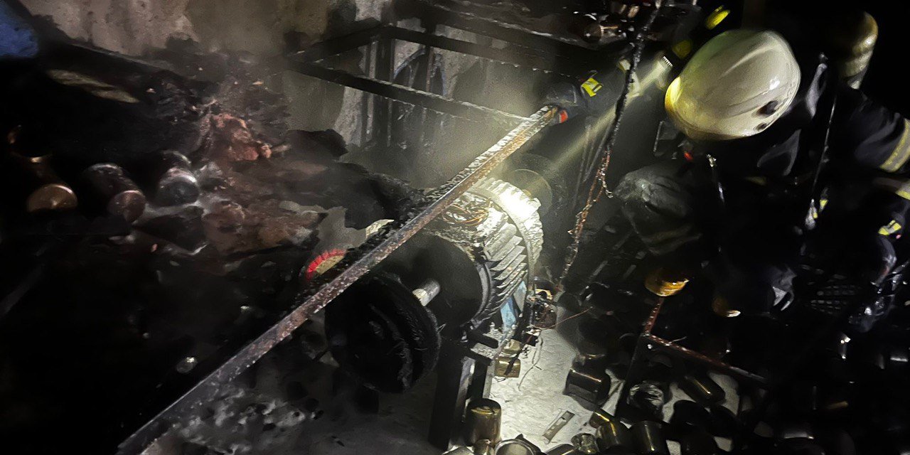 Kahramanmaraş’ta iş yeri yangını