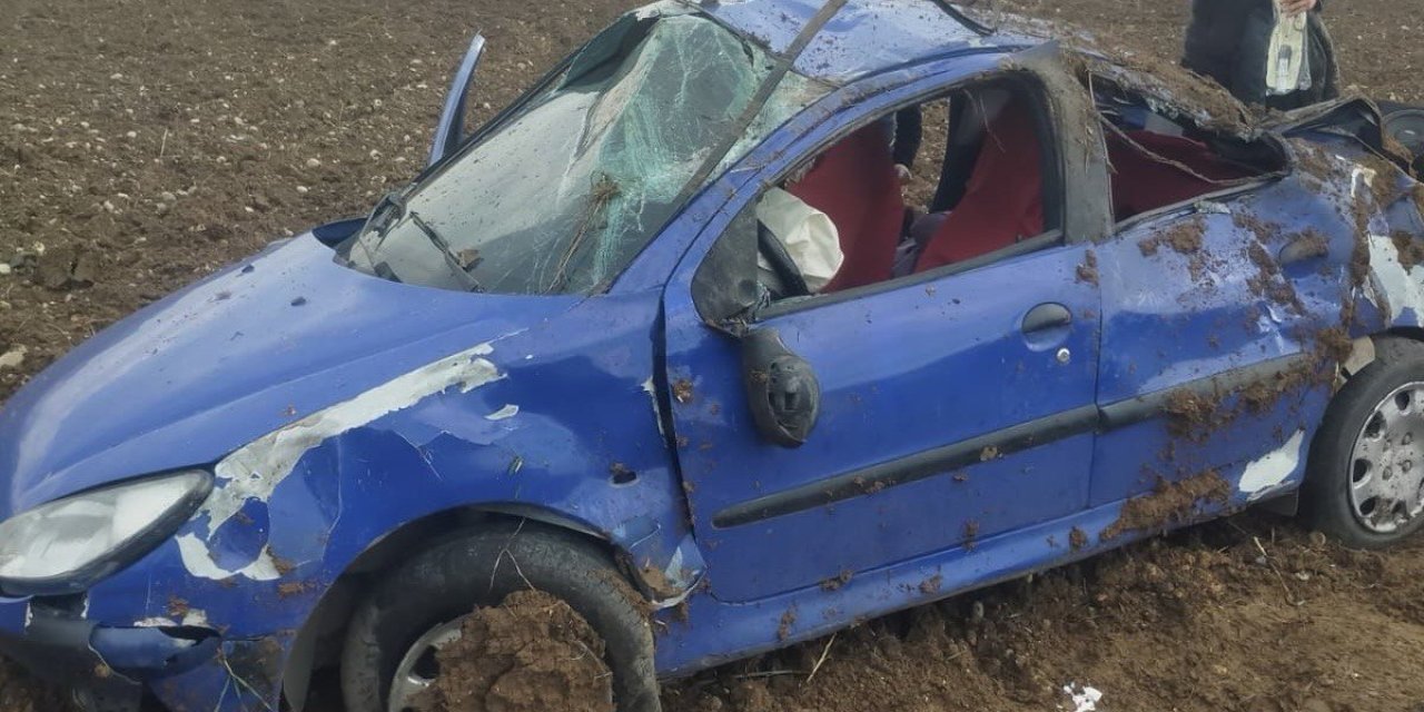 Kahramanmaraş’ta otomobil takla attı: 3 yaralı