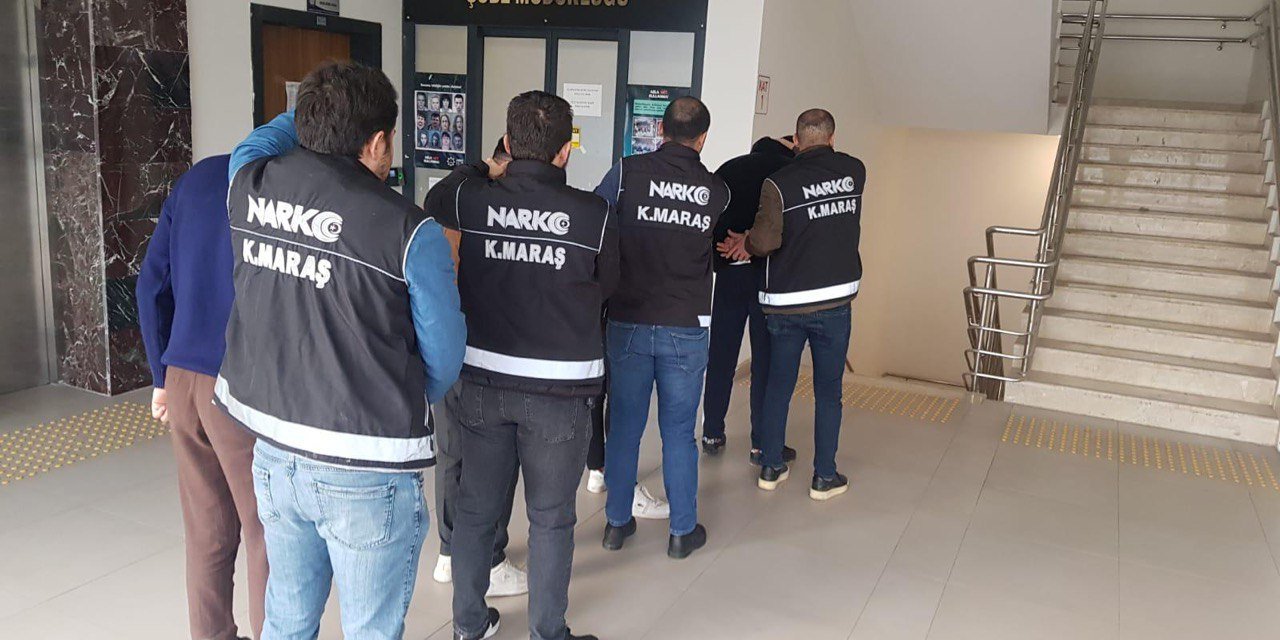 Kahramanmaraş’ta uyuşturucu taciri 4 kişi tutuklandı
