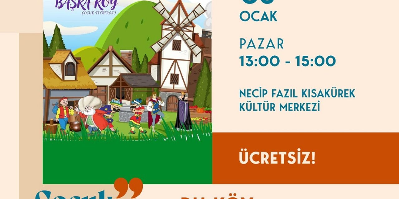 Kültür Sanat Sezonu Çocuk Tiyatrosuyla Başlıyor!