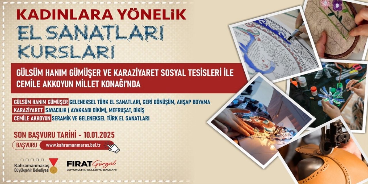 Kadınlara Yönelik Kurslarda Yeni Dönem Başlıyor!