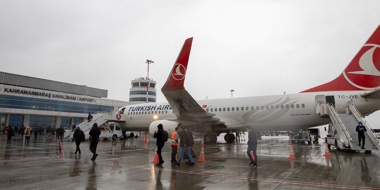 Kahramanmaraş Havalimanı Aralık Ayında 20.410 Yolcuya Hizmet Verdi