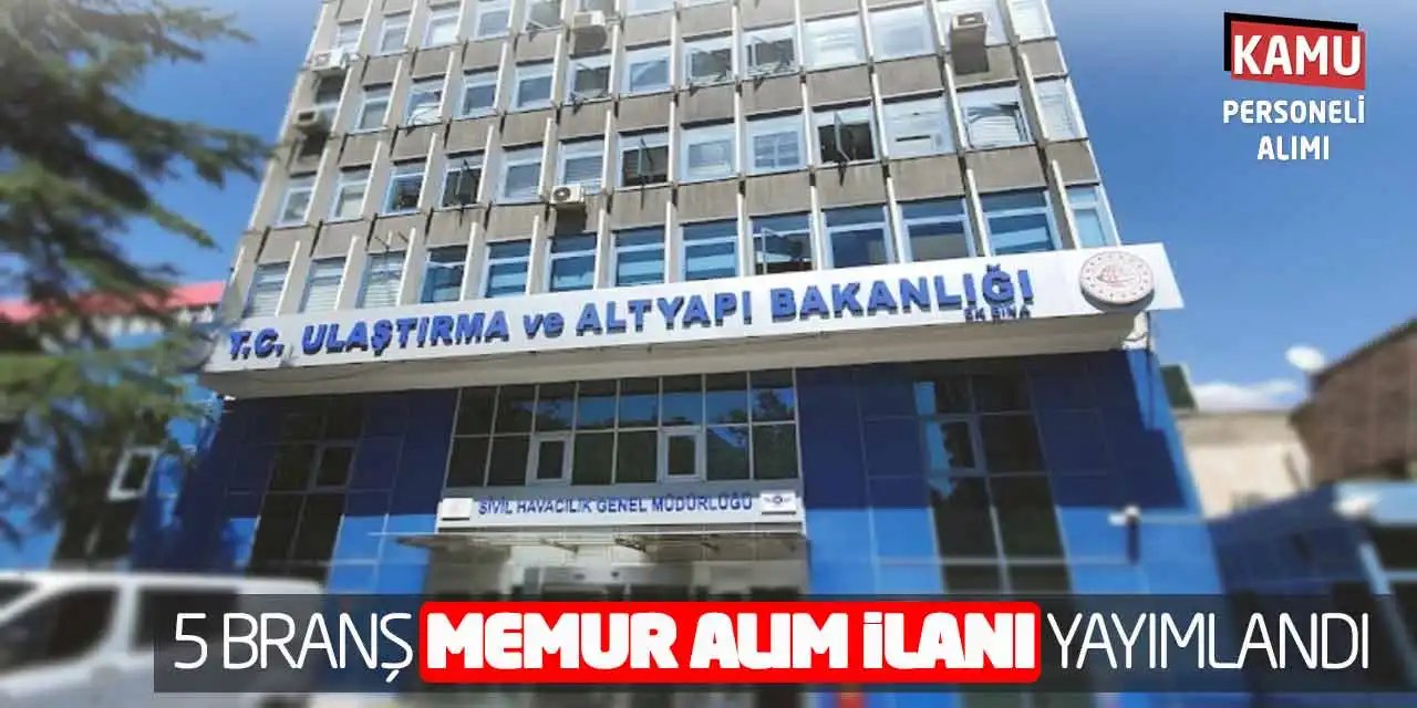 Sivil Havacılık Genel Müdürlüğü Personel Alım İlanı Yayımladı