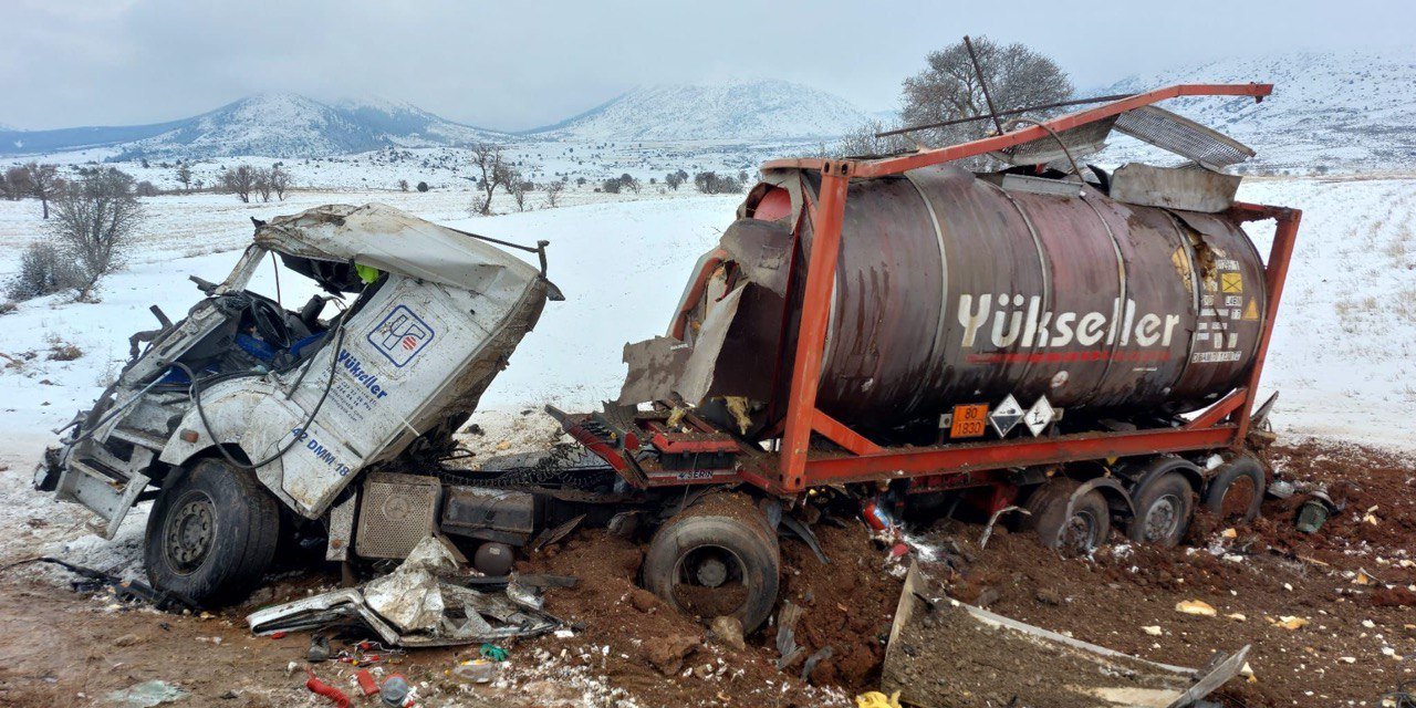 Kahramanmaraş’ta tanker devrildi: 1 ağır yaralı