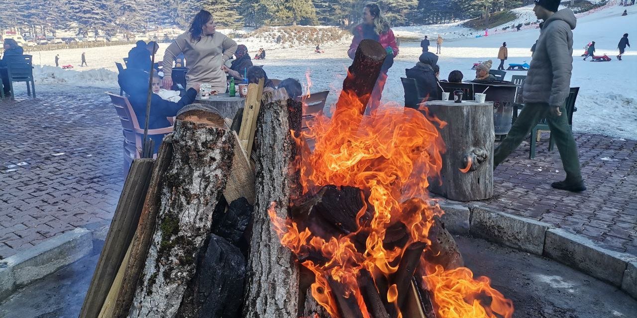 Başkonuş Yaylası’nda Kış Turizmi Yoğunluğu 