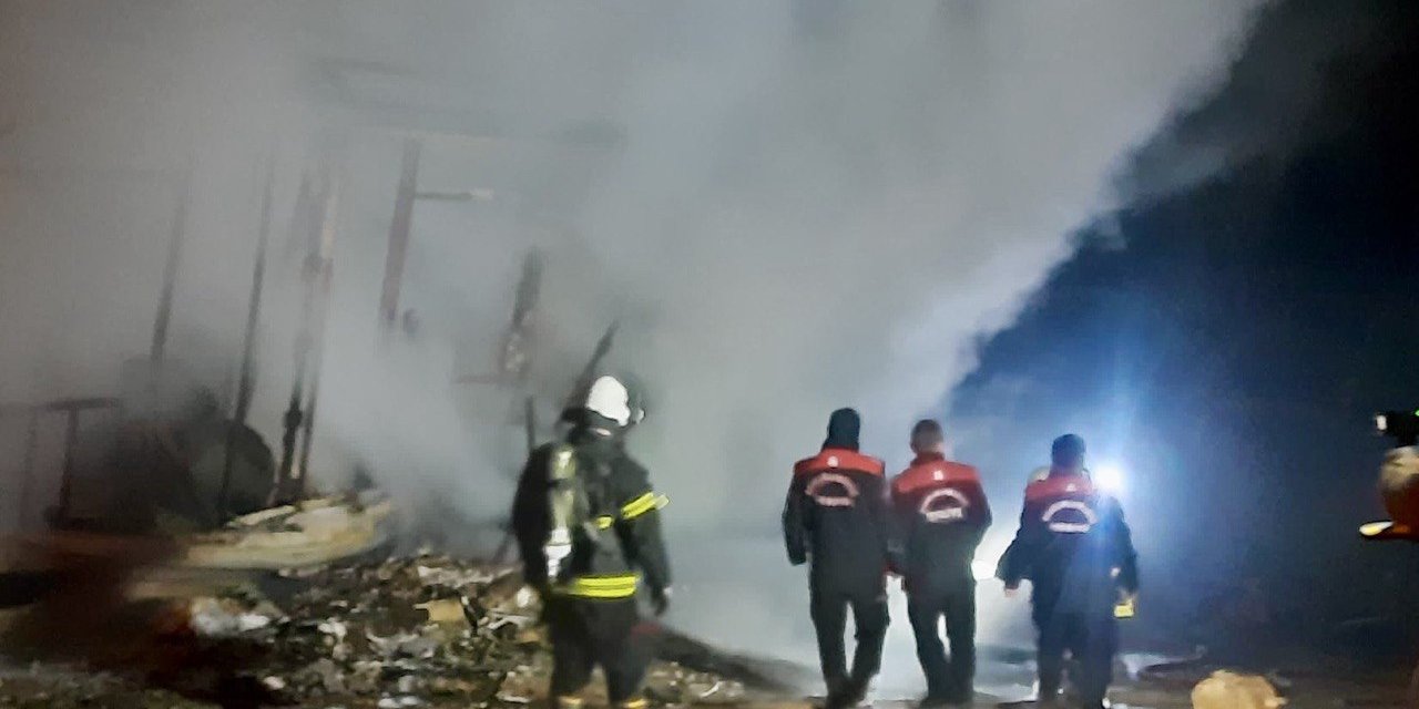 Türkoğlu’nda yaşlı adam yangında öldü 