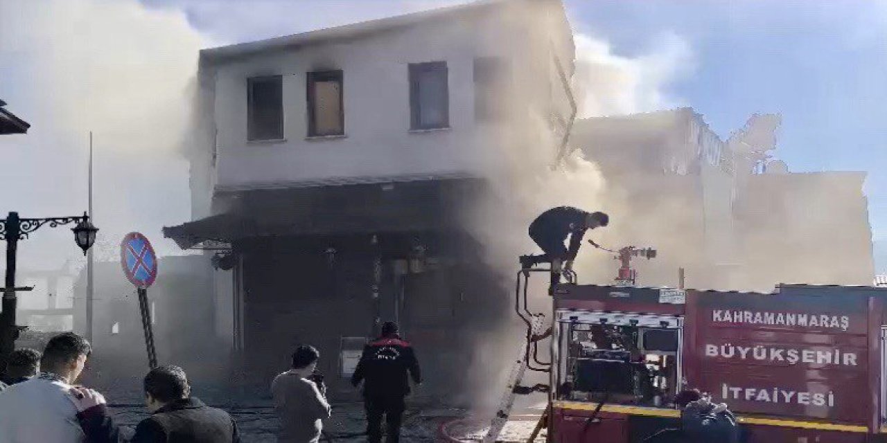 Kahramanmaraş’ta ahşap imalathanesinde yangın