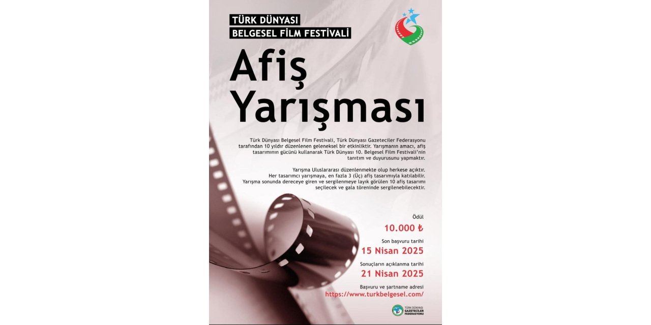 'Türk Dünyası Belgesel Film Festivali Afiş Yarışması' başvuruları başladı