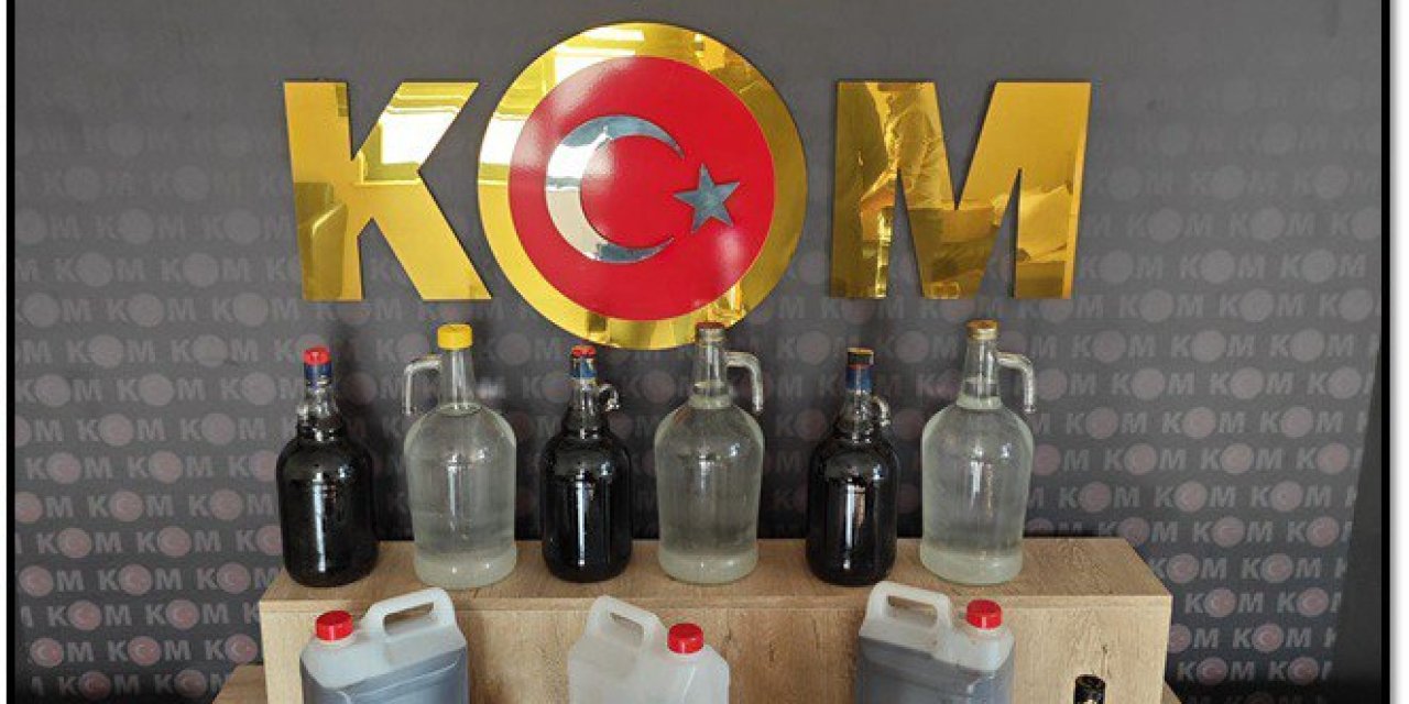 Kahramanmaraş’ta kaçak içki operasyonu