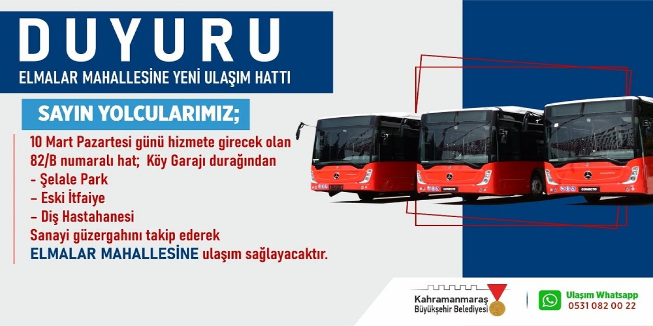Elmalar Mahallesi Sakinleri Müjde!