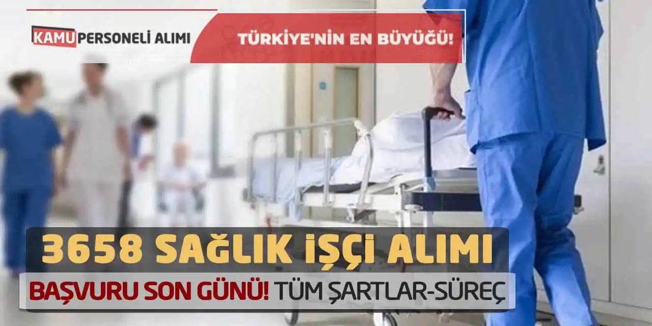 Sağlık Bakanlığı'ndan 3.658 Kadrolu İşçi Alımı için Son Gün