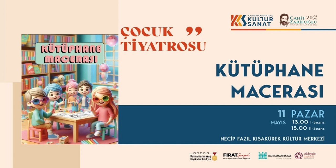 Küçük İzleyicilere “Kütüphane Macerası” Tiyatrosu