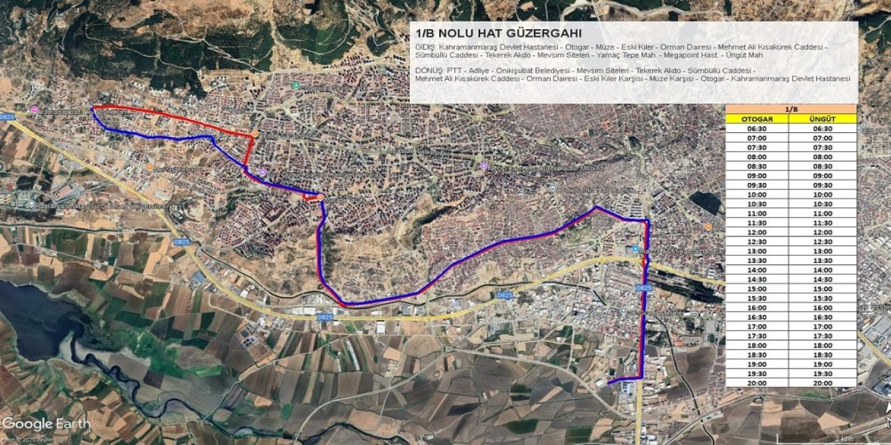 Kahramanmaraş Devlet Hastanesi’ne Yeni Toplu Taşıma Hattı
