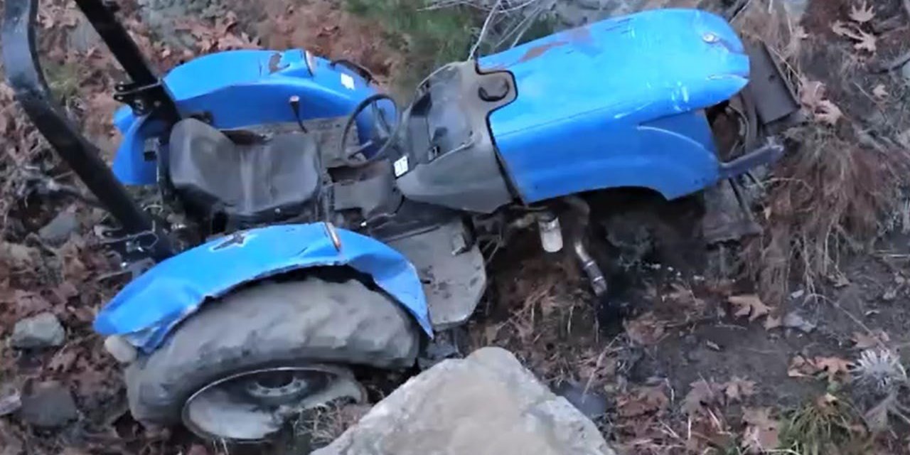 Kendi kullandığı traktörün altında kalan sürücü öldü