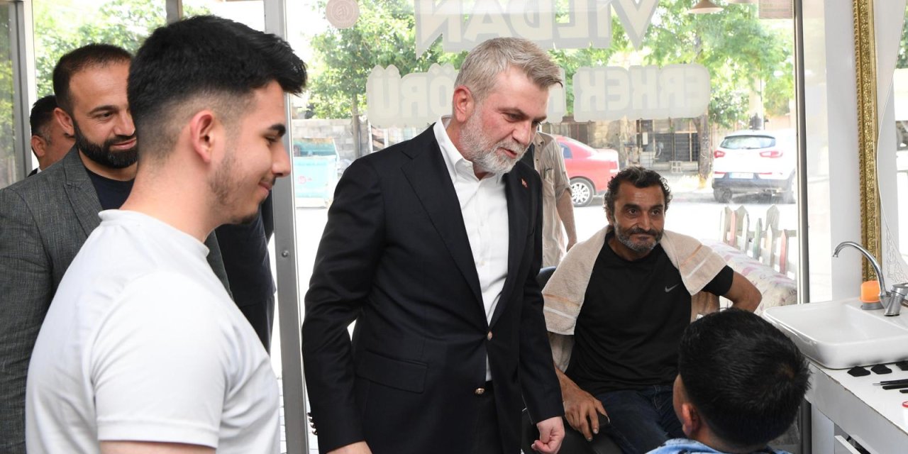 Başkan Görgel, Kanuni Mahallesi’nde Esnaf ve Vatandaşlarla Buluştu
