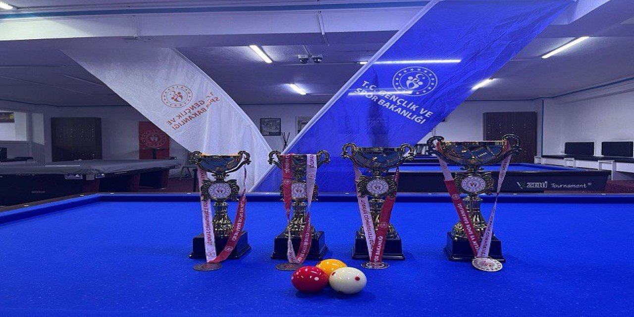 Kahramanmaraş’ta Bilardo Turnuvası Sona Erdi