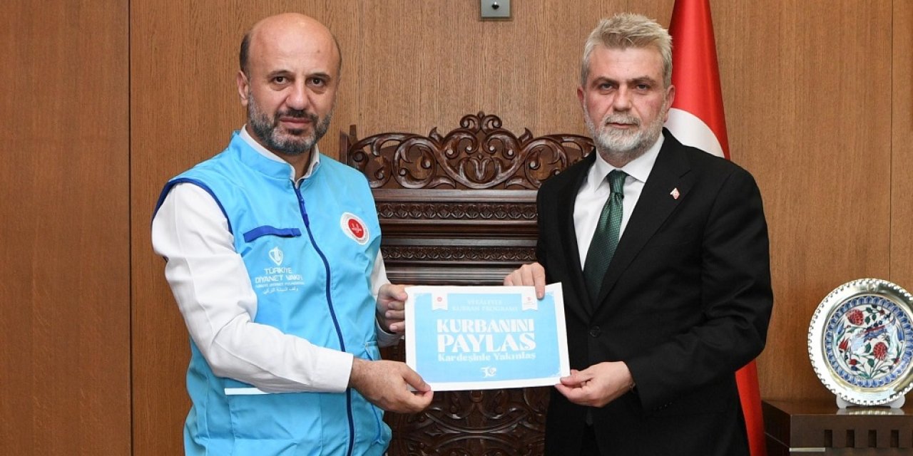 Başkan Görgel’den Vekâleten Kurban Bağışı