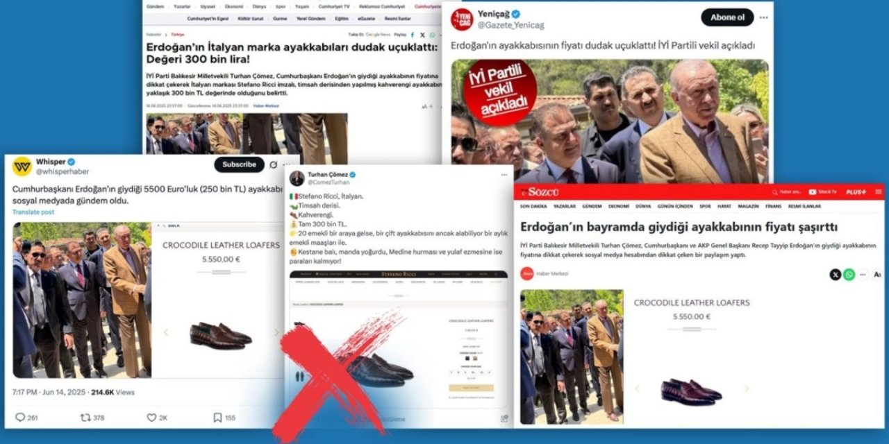 Cumhurbaşkanı Erdoğan’ın Ayakkabısıyla İlgili ‘5 Bin 500 Avro’ İddiasına Yalanlama