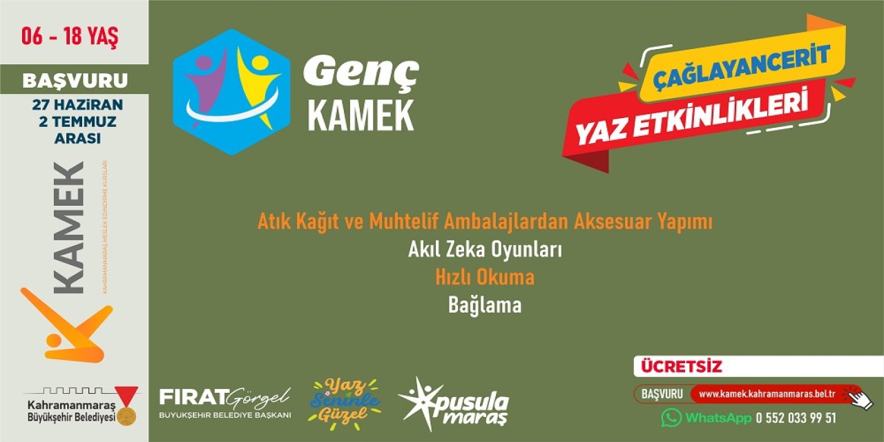 Büyükşehir’in Yaz Kursları İlçelerde de Gençlerle Buluşuyor