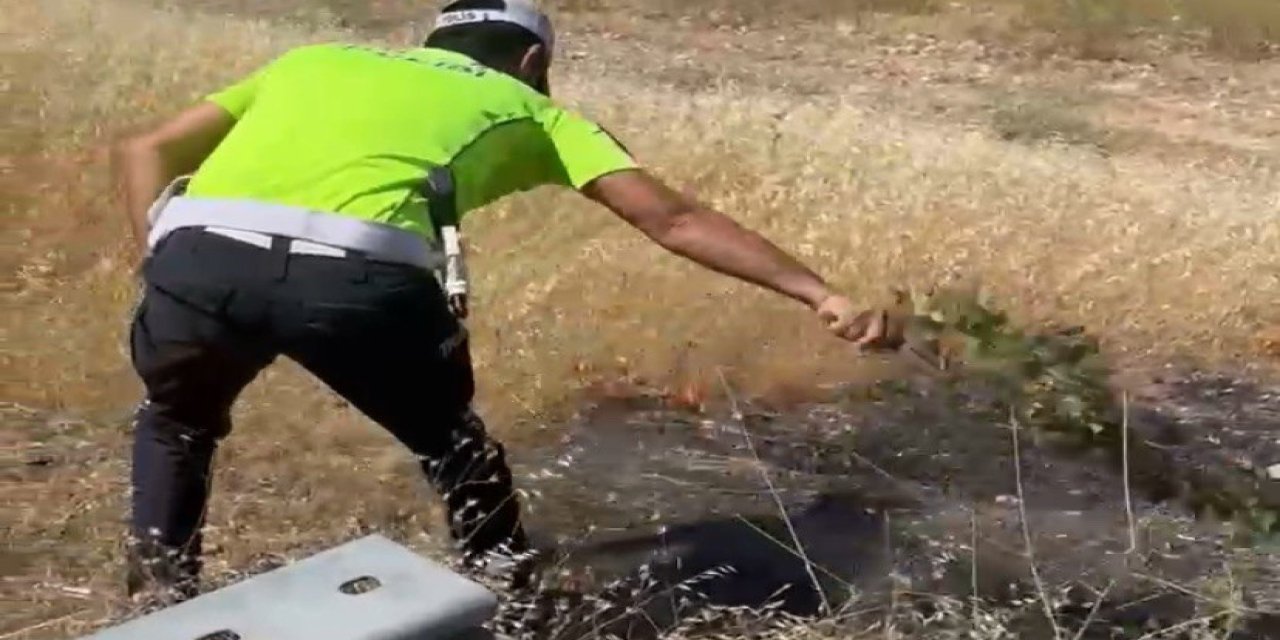 Kahramanmaraş’ta polis ekipleri faciayı önledi 