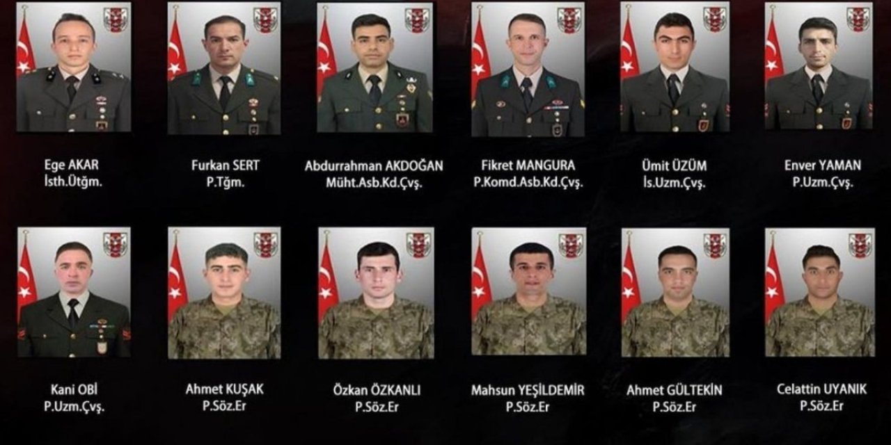 MSB, 12 askerin şehit olduğu metan gazı faciasının ayrıntılarını açıkladı