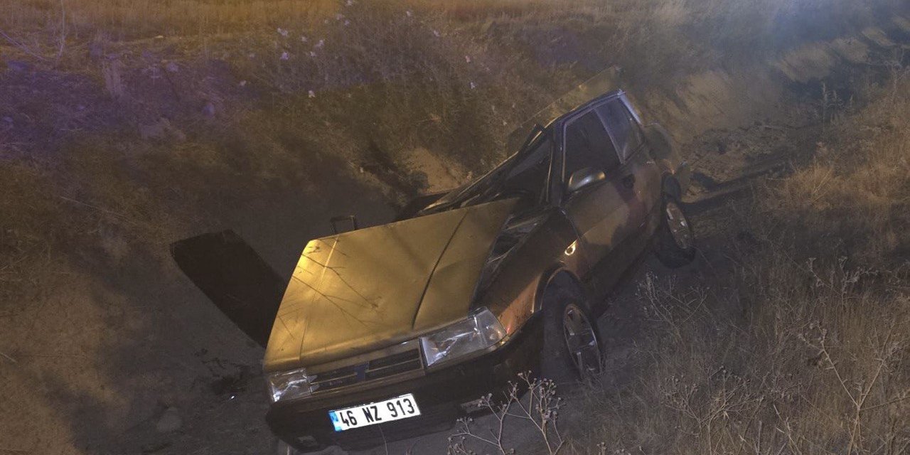 Kahramanmaraş’ta otomobil takla attı: 2 yaralı